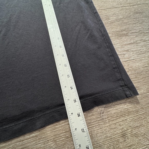 J Crew Shirt Mens Small Black Oarsman Short Sleeve Crew Neck Cotton Minimal - Picture 6 of 8